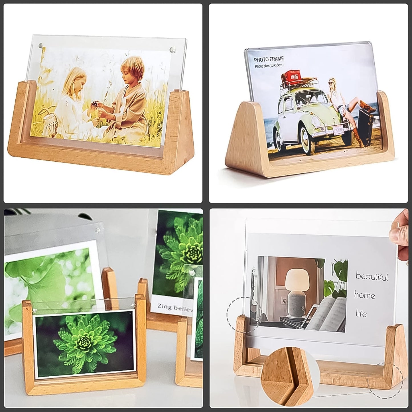 Ã‚Â Wooden Picture Stand, Photo Frame Stand (1 Pc)