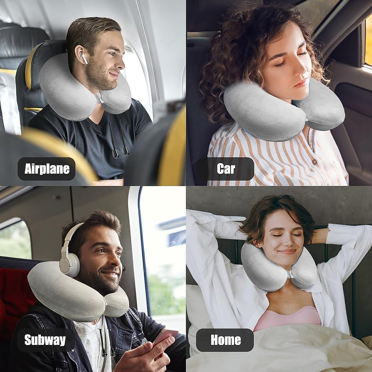 Soft Neck Pillow for Car, Home, Airplane Travel, Travel Neck Pillow for Sleeping & Travel Essentials for Neck RestÃ‚Â Multipurpose Comfortable Head Rest Neck Holder Pillow (1 Pc)