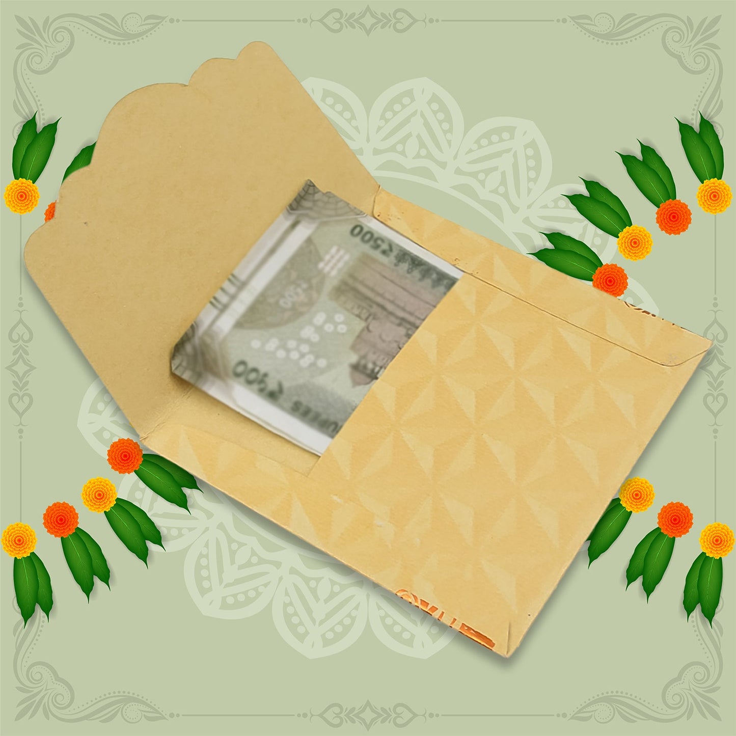 Wedding Gift Envelopes Gift Card (6 Pc / Multicolour)