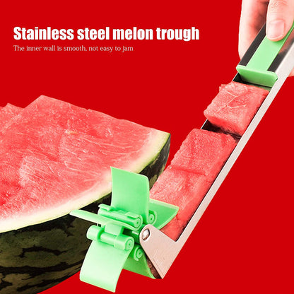 Stainless Steel Washable Watermelon Cutter Ã¢â‚¬â€œ Windmill Slicer & Peeler
