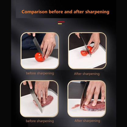 Kitchen Knife Sharpener Ã¢â‚¬â€œ Handheld for Chefs & Serrated Knives (1 Pc, Chopper Not Included)