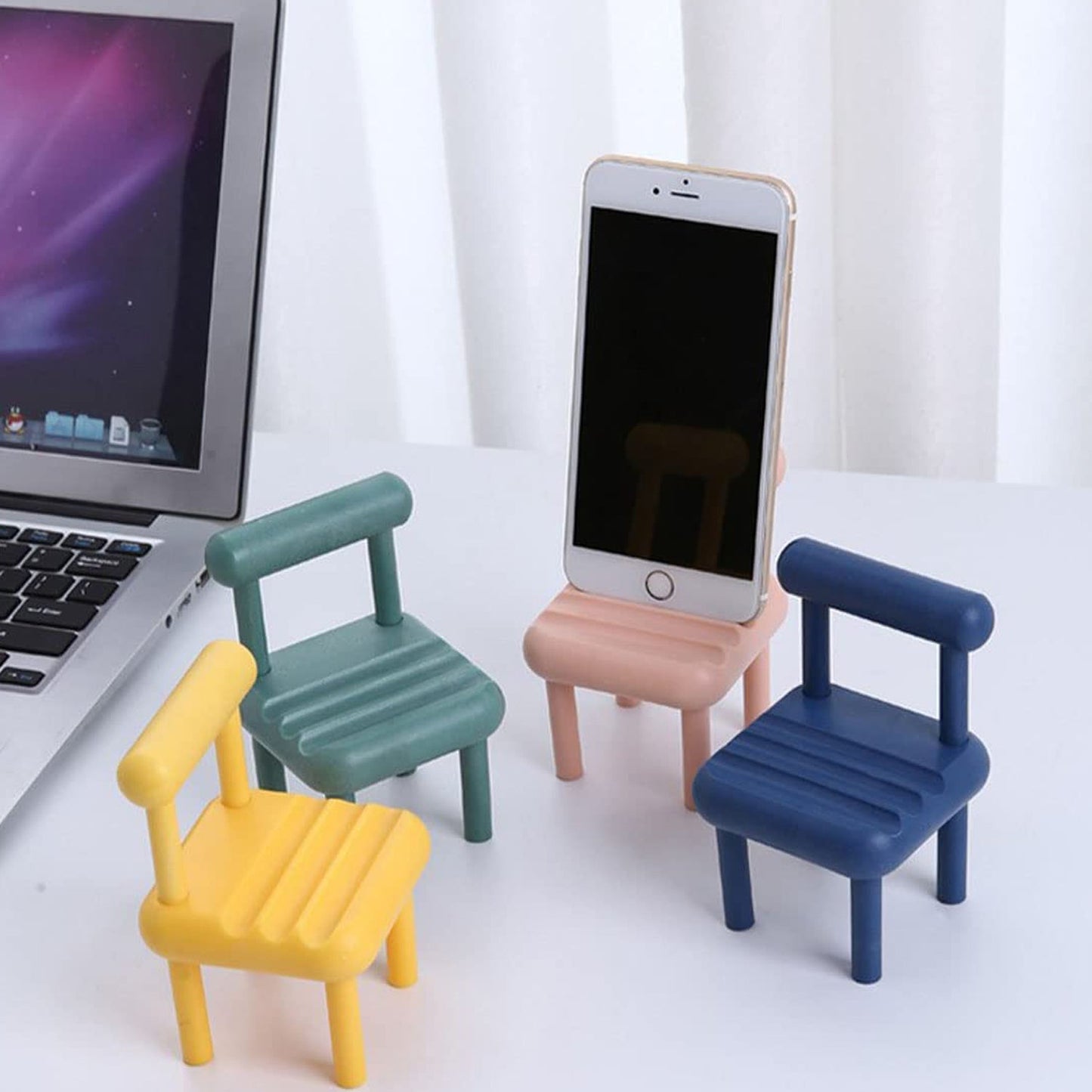 Mini Chair Mobile Phone Holder Ã¢â‚¬â€œ Portable & Stylish Stand for All Smartphones, Ideal for Desk & Office Use (1 Pc)