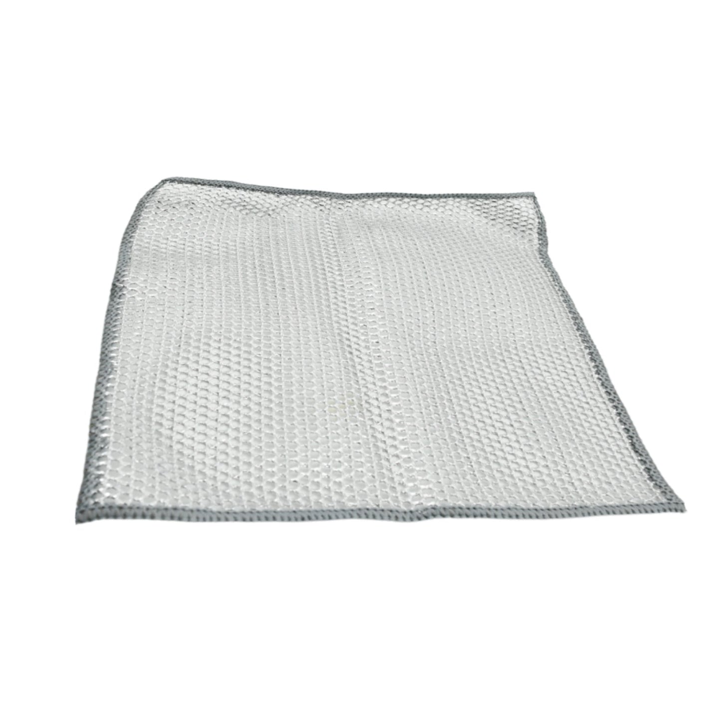 Double-Sided Microfiber Cloth & Stainless Steel Scrubber Ã¢â‚¬â€œ Non-Scratch Wire (2 Pc, 20x20 cm)