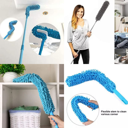 Adjustable Long Handle Microfiber Dust Brush Ã¢â‚¬â€œ Foldable Ceiling & Appliance Cleaner