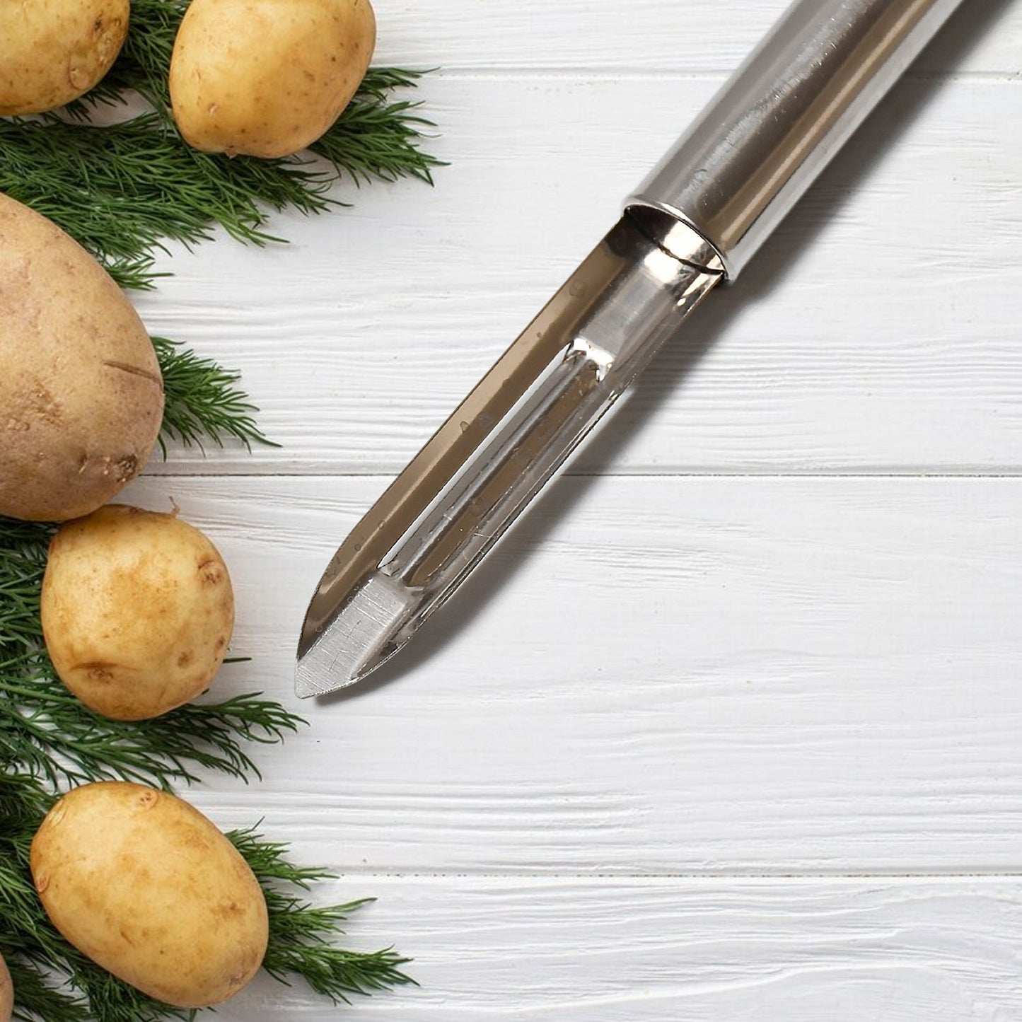 Stainless Steel Peeler Set Ã¢â‚¬â€œ Multi-Purpose Handle for Peeling & Shredding (12 Pcs Set)