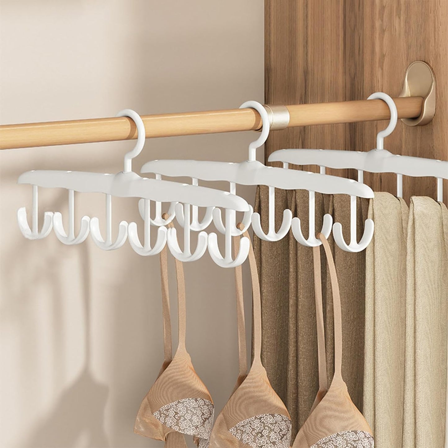 Rotatable Tank Top Hanger Ã¢â‚¬â€œ Space Saving Closet Organizer for Dorms & Apartments (12-Hook)