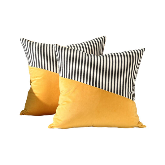 Decorative Pillow Covers Cushion Cases Soft Cotton (22 Ãƒâ€” 22 Inch / 1 Pair / 2 Pc)