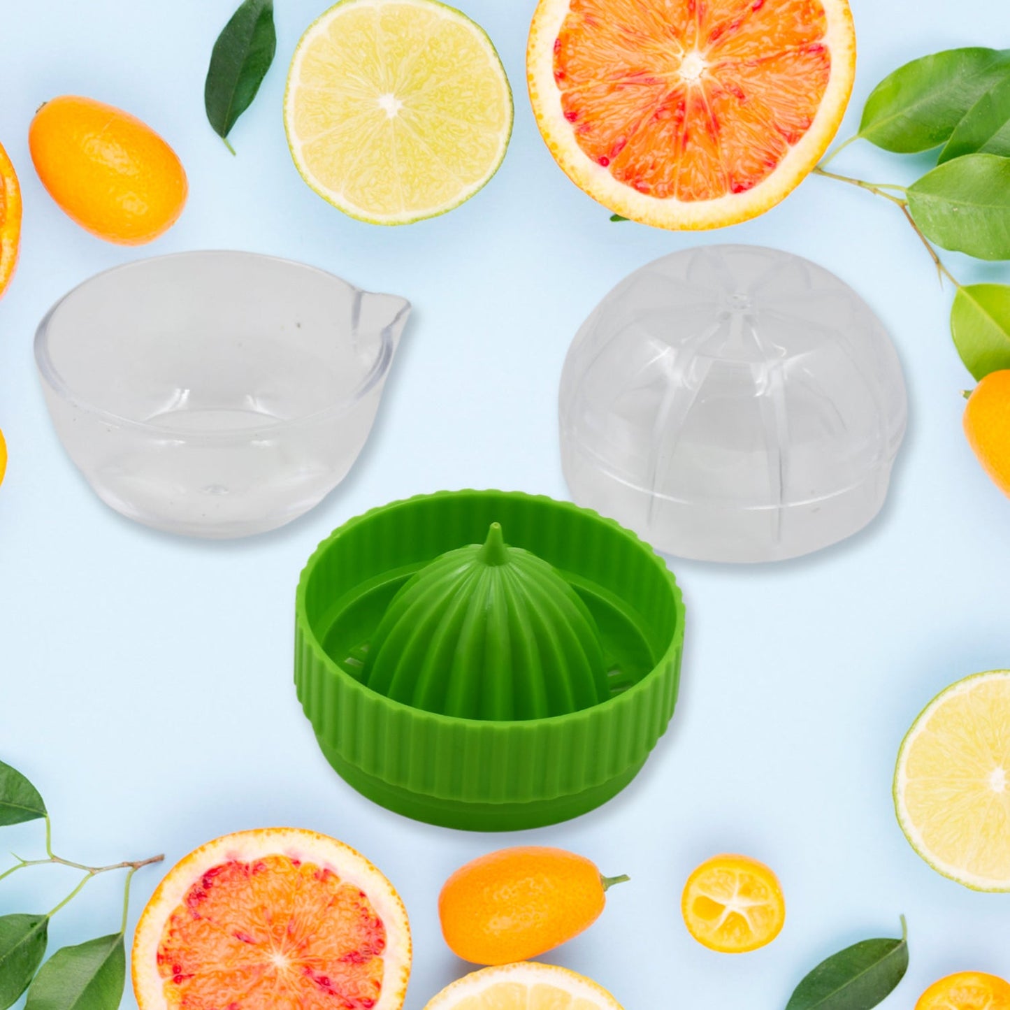 Manual Drink Orange Lemon Citrus Lime Fruit Juice Juicer Squeezer, BPA Free, Press & Pourer With Lid Plastic ManualÃ‚Â (1 Pc)