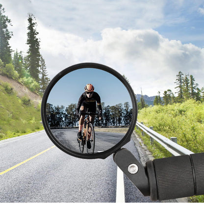 Bar End Bike Mirror: 360Ã‚Â° Rotatable & Foldable (1 Pc)