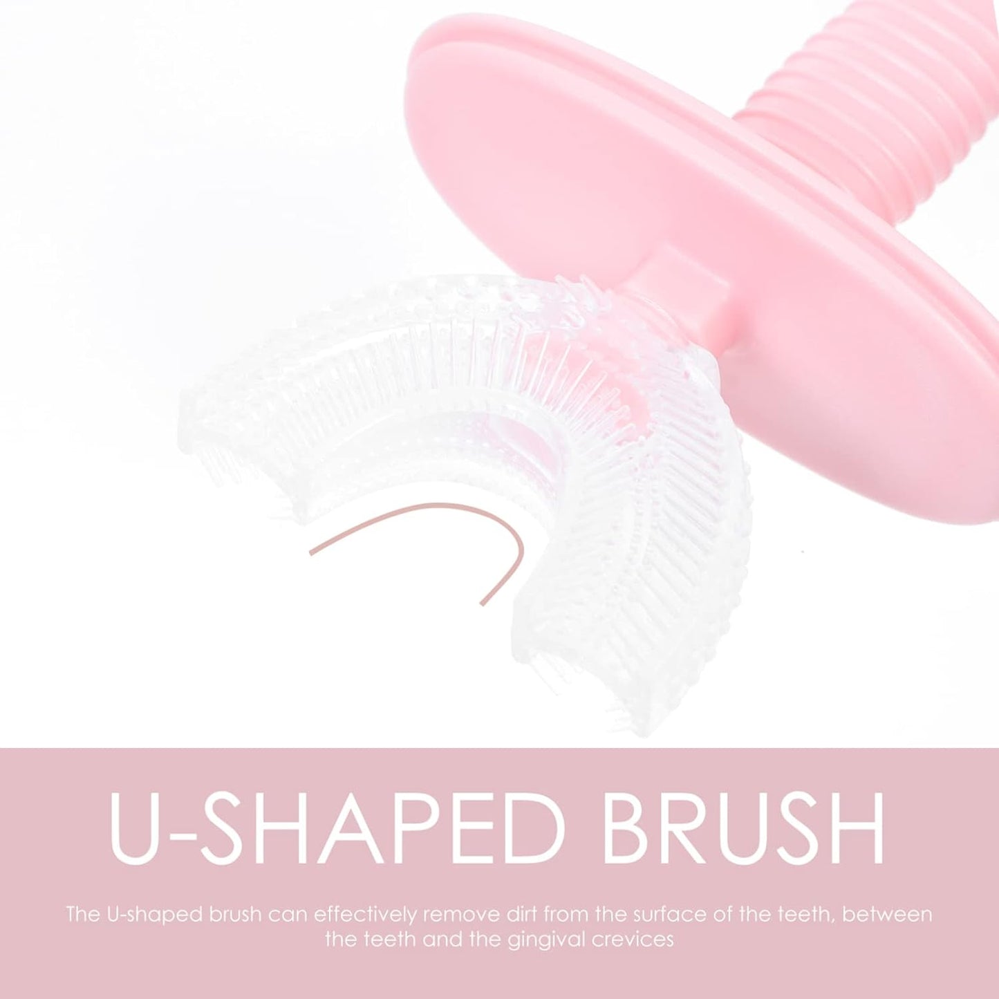 Kids U-Shaped Silicone Toothbrush Ã¢â‚¬â€œ 360Ã‚Â° Cleaning for Ages 2-6 (1 Pc)