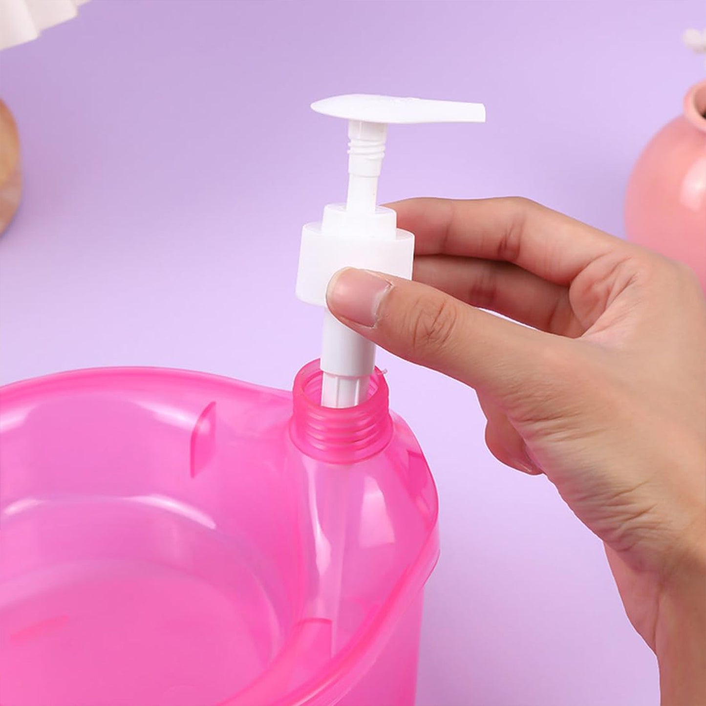 2-in-1 Double Layer Liquid Soap Dispenser with Pump & Sponge Ã¢â‚¬â€œ Practical Kitchen & Hotel Sink Soap Pump Bottle (Rectangle)