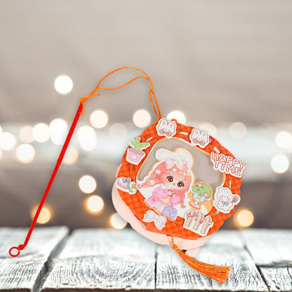 DIY Handmade Cartoon Paper Lanterns Ã¢â‚¬â€œ Antique Hollow-Out LED Projection for Festival Decor