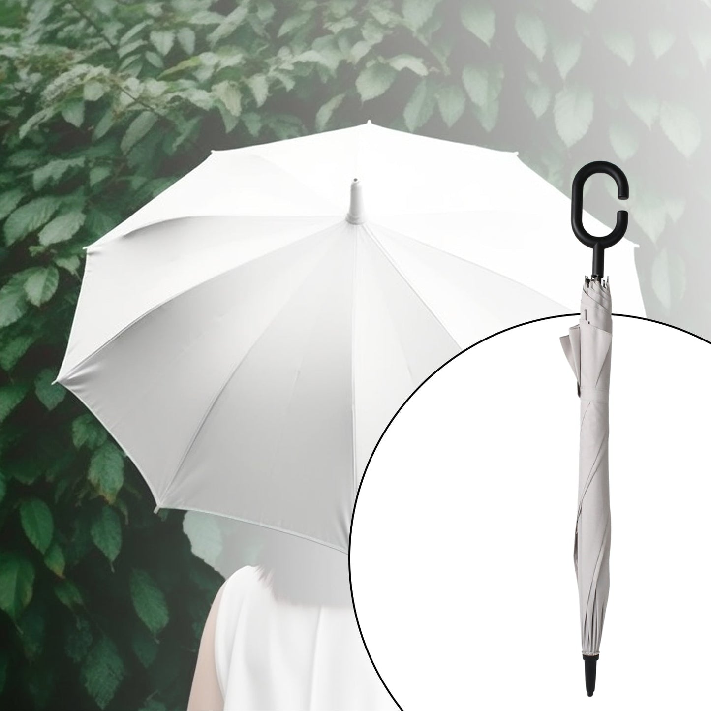 Foldable UV & Rain Umbrella with C-Shaped Handle Ã¢â‚¬â€œ Kids (1 Pc / Mix Color)