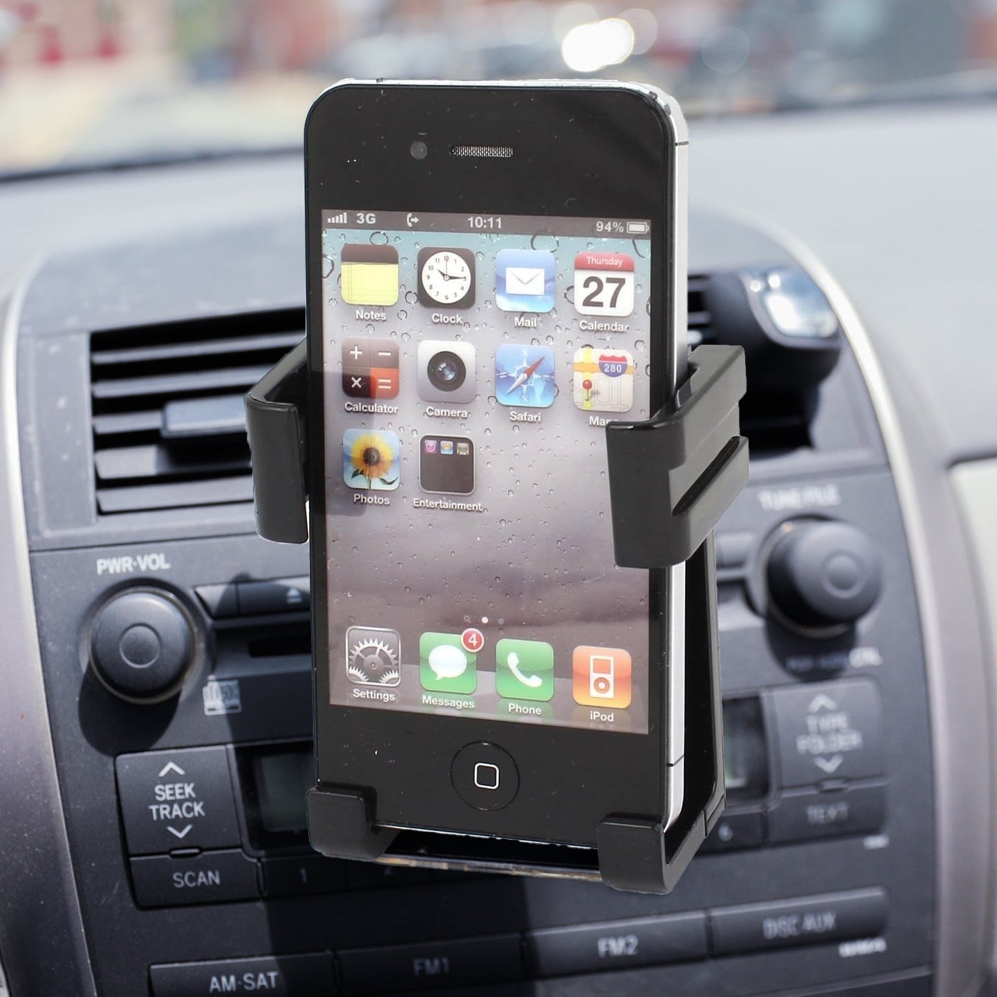 Smartphone Car Holder Ã¢â‚¬â€œ Air Vent & Dashboard Bracket (1 Pc)