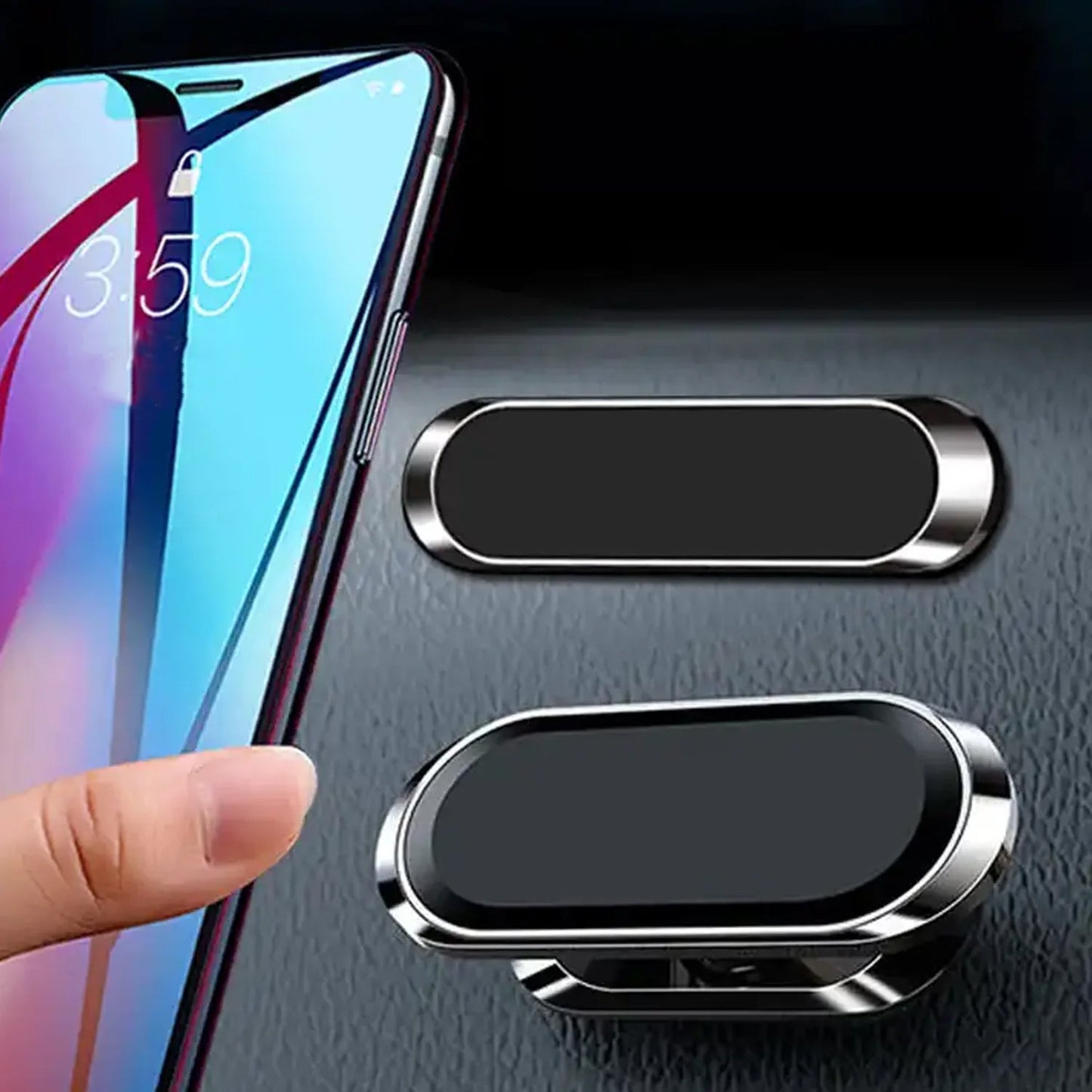 Magnetic Phone Mount/Holder for Car, Super Strong Magnet Universal Car Mount, Dashboard 360Ã‚Â° Rotation for Car, Desk, Office, Home & Kitchen for All Smart phones (1 Pc)