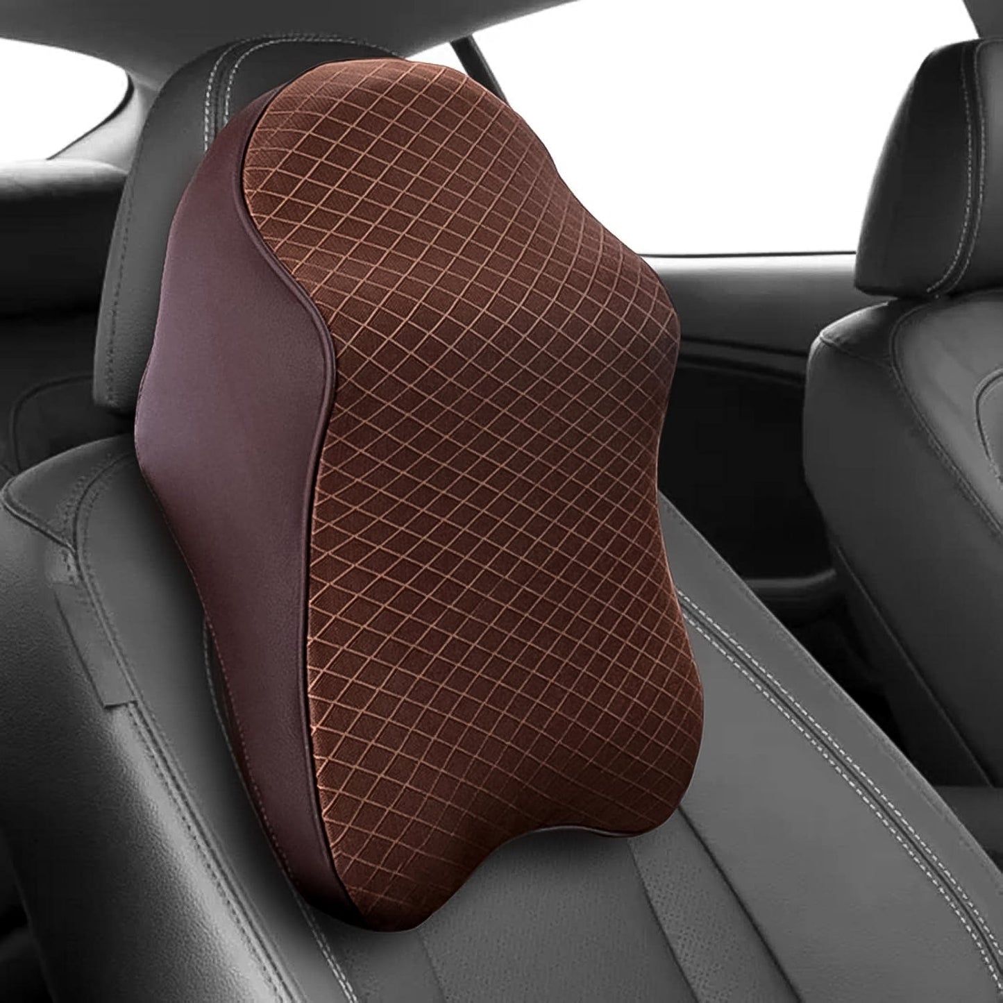 Car Neck Pillow Car Neck Headrest Pillow Memory Foam Car Accessories Cushion Car Seat Head Support Neck Protector Car Seat Neck Pillow,Ã‚Â for Driving (1 Pc / Mix Color)