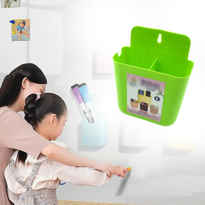 2-Section Multipurpose Wall Holder Ã¢â‚¬â€œ Mobile, Remote & Makeup Brush Storage (1 Pc)