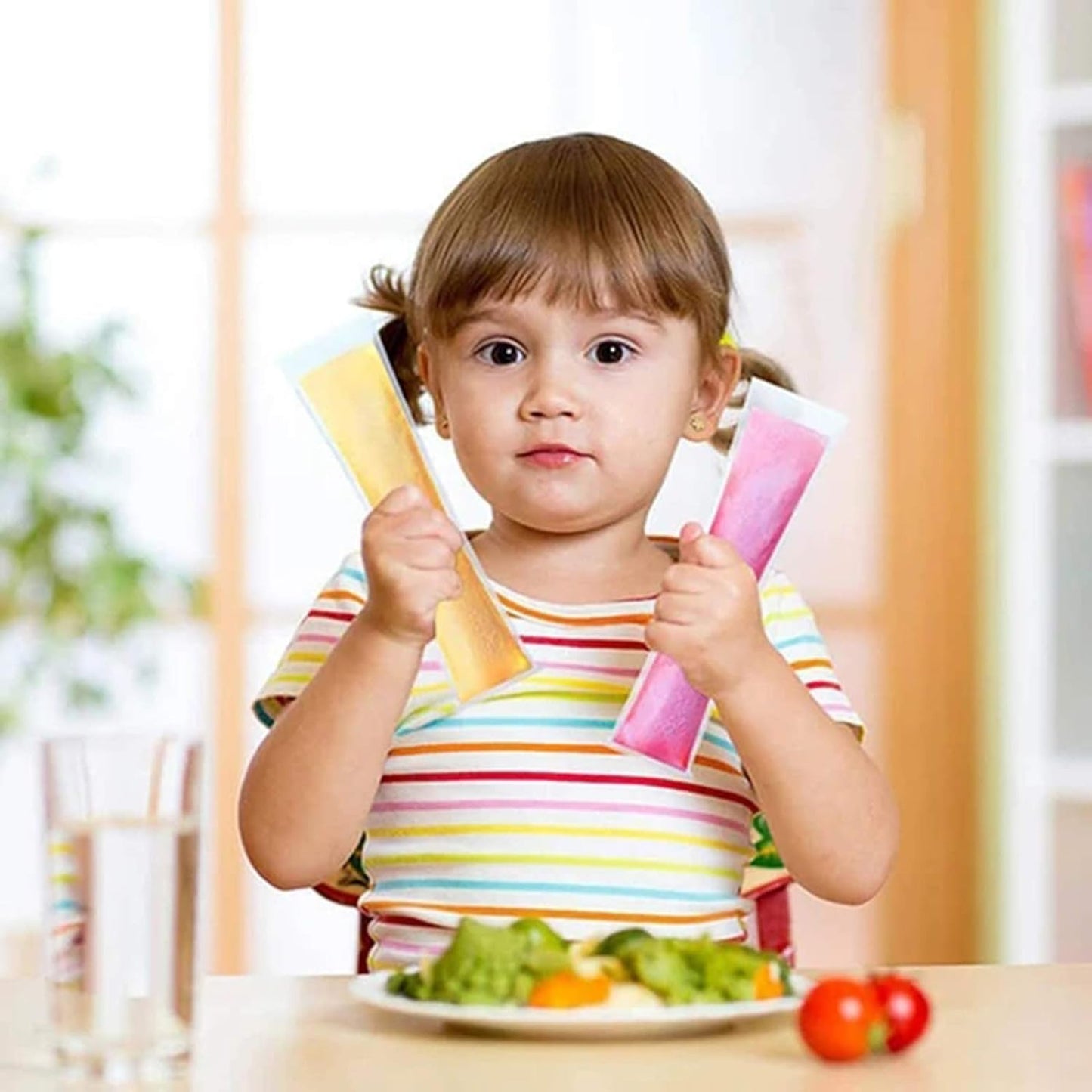 DIY Manual Popsicle Maker Ã¢â‚¬â€œ Reusable Ice Cream Mold (Approx 20 Pcs Packing Bag)