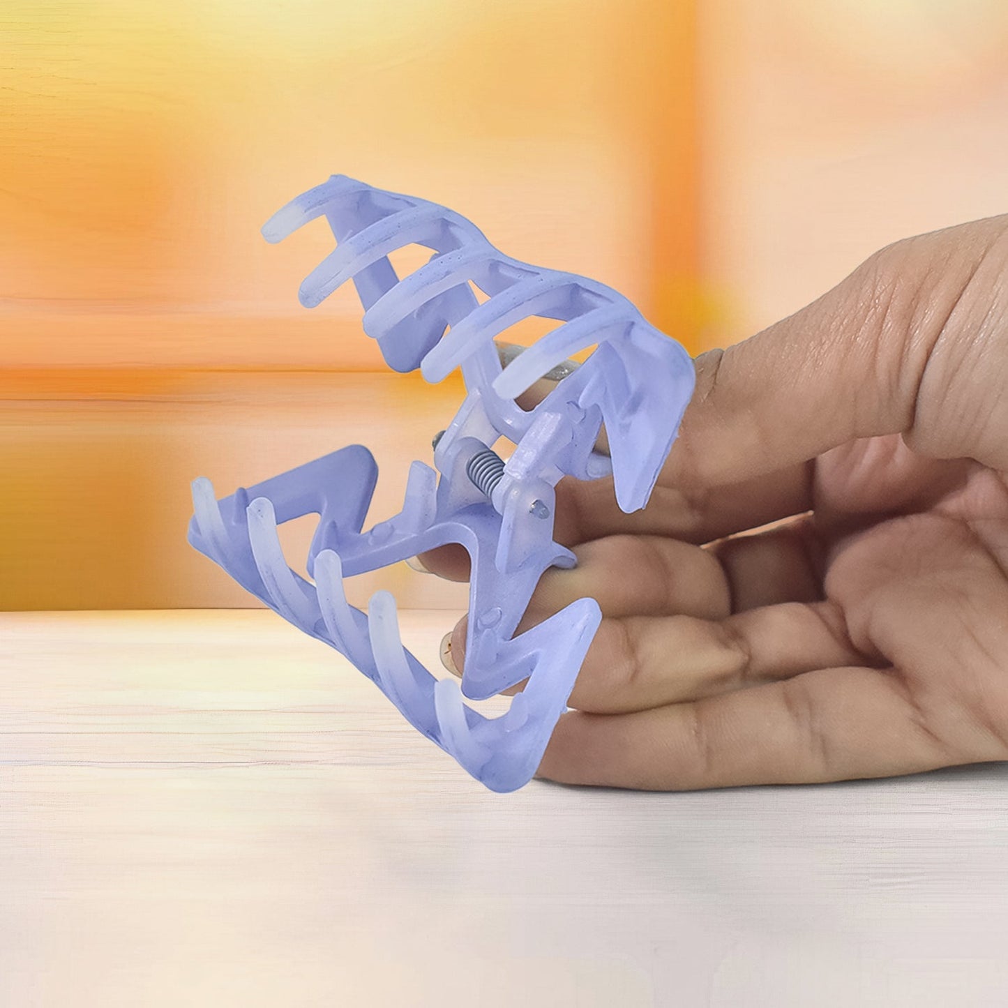 Hair Clamp Grip, Simple Matte Hair Barrette Clamp Charming Decoration Hair Fixation Decorative for Face Washing-3 pcs