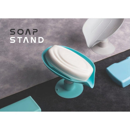 Soap Holder Stand Self Draining Soap Dish Holder Soap Box (2 Pc)