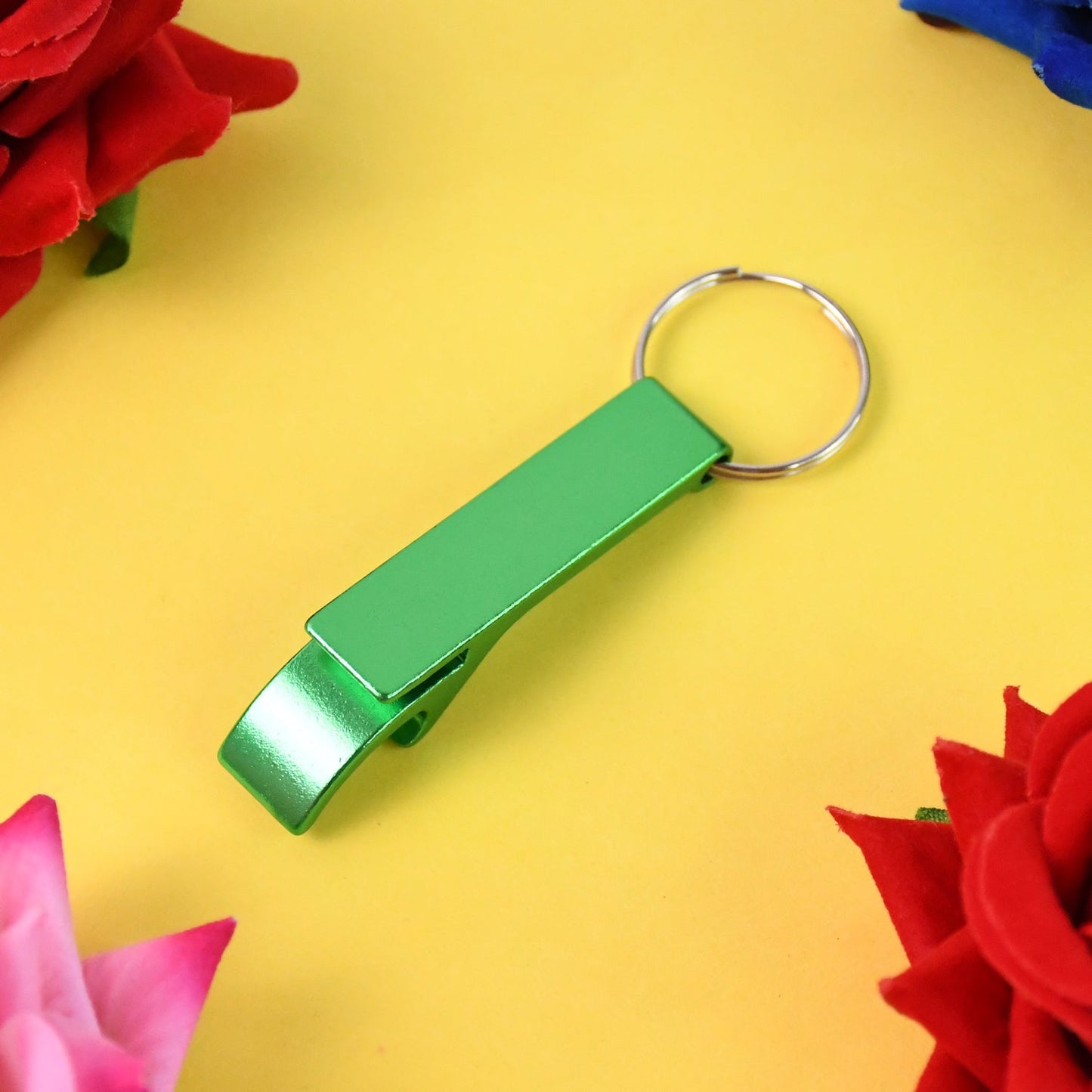 Metal Bottle Opener Keychain (2 Pc)