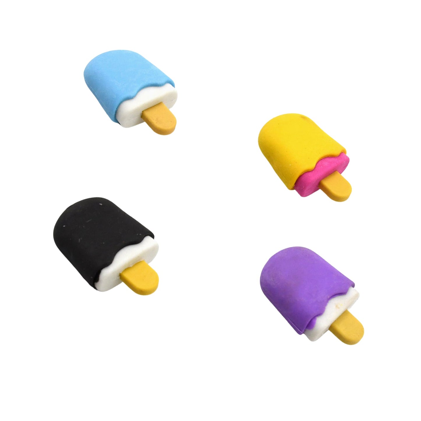 Cone, Donut & Lollipop Eraser Set for KidsÃ¢â‚¬â„¢ School Gifts (1 Set 4 Pc, Themed)