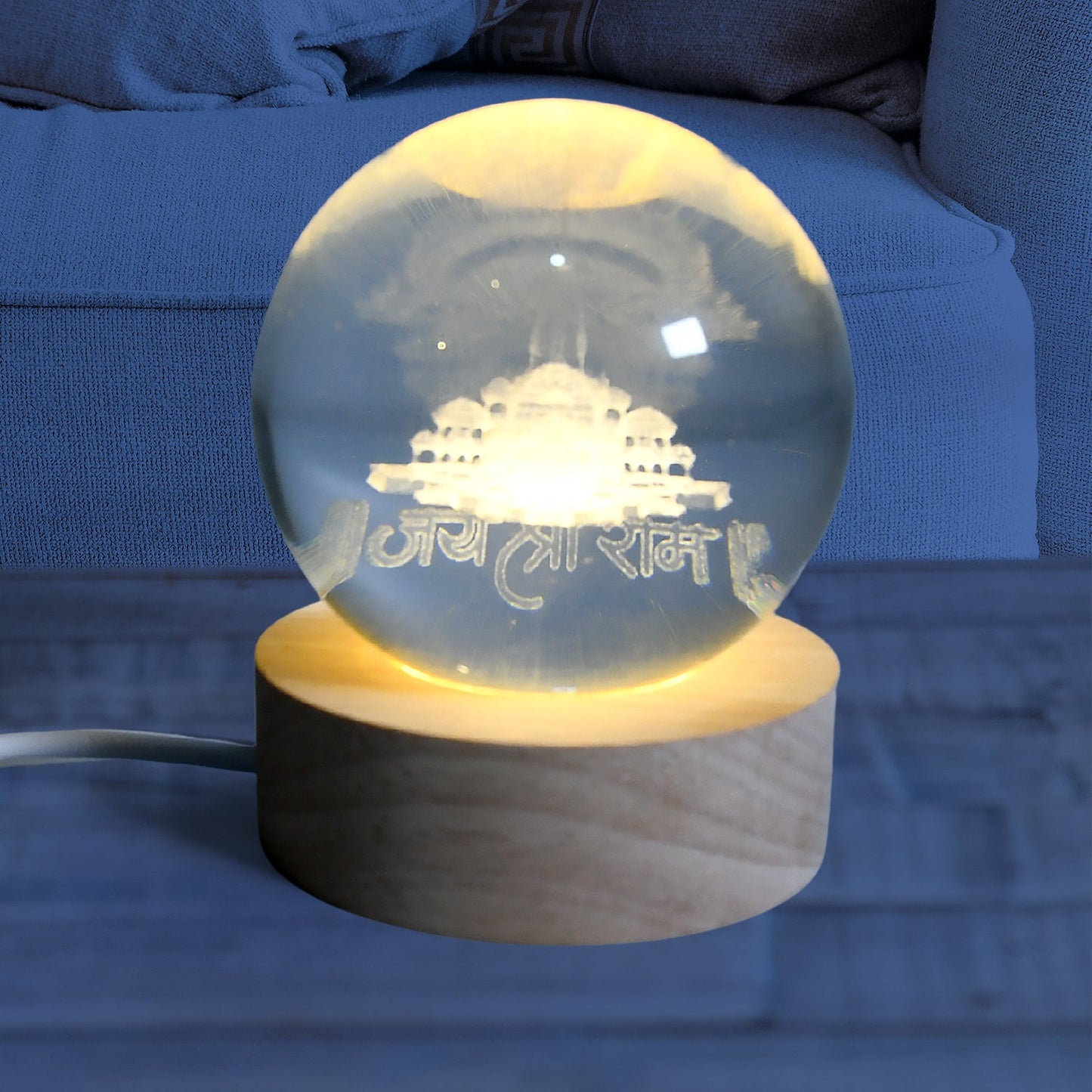 3D Crystal Ball lamps for Bedroom 3D Lamps for Home Decoration 3D Crystal Ball Night Light Gifts for Women Gifts for Men Room Decor Items for Bedroom for Friend and FamilyÃ‚Â (1 Pc)
