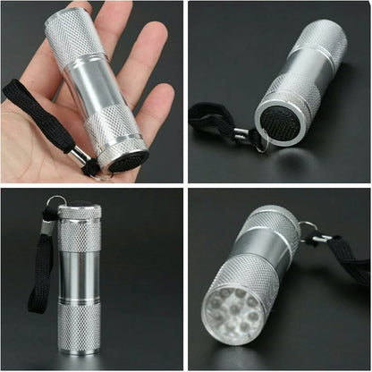 PortableÃ‚Â Mini Torch, Super-Bright Mini 3 LED Bulb Pocket Torches - Small Keyring Torch Flashlight for Camping, Hiking, DIY, Travelling, Outdoors and More 3 Battery operated (Battery not included / 1 pc / Mix Color )