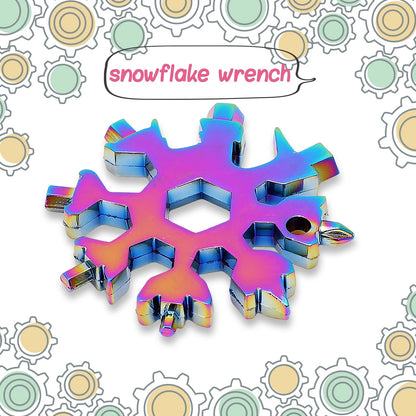 Durable & Portable 18-in-1 Snowflake Multi-Tool Ã¢â‚¬â€œ Bottle Opener, Screwdriver & Wrench Kit