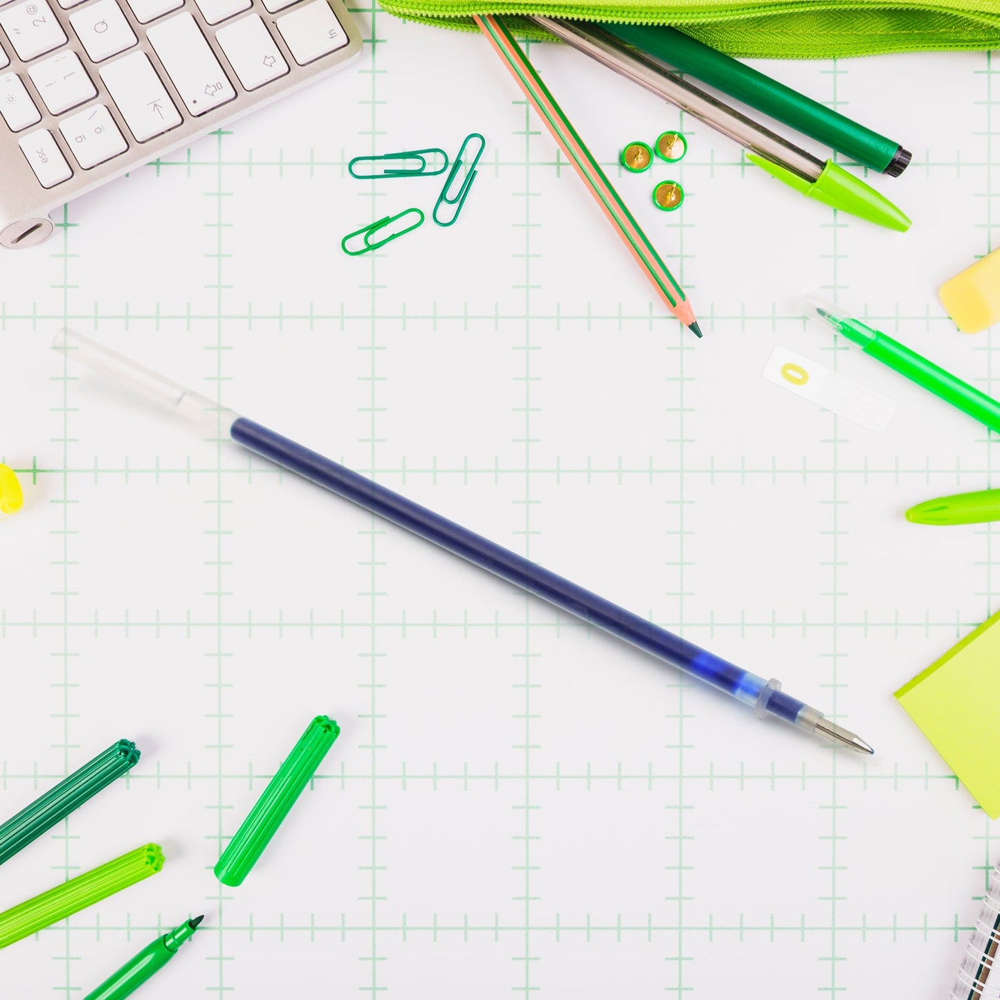 Blue Pen Refill All Round Ball Pen Refill Smooth Writing Pen Refill all Pen Suitable (12 Pc)