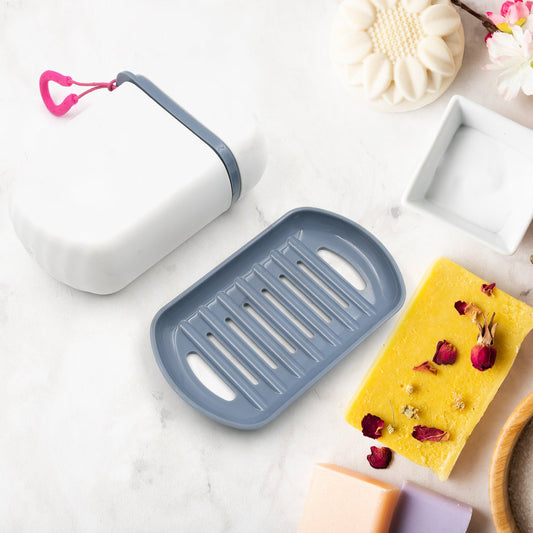 Stylish & Leak-Proof Travel Soap Box Ã¢â‚¬â€œ Secure Seal for Home, Bathroom, Hiking & Camping (1 Pc)