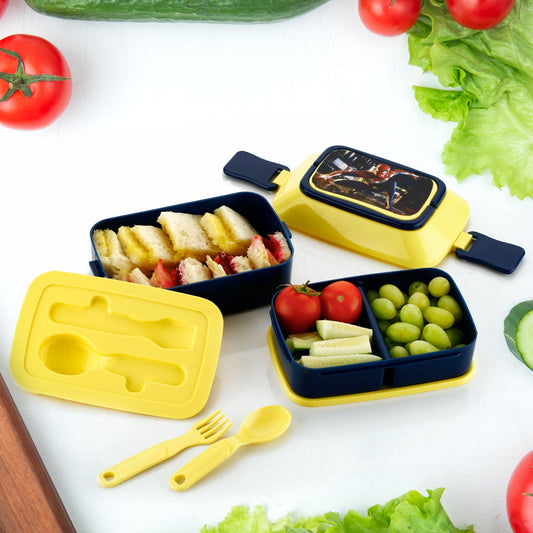 5621Ã‚Â Double Layer Lunch Box Stylish Lid Lunch Box With Fork & Spoon Lunch Box For Children School Lunch BoxÃ‚Â 