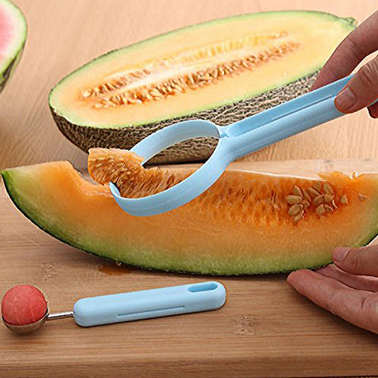 2-in-1 Fruit Peeler & Baller for Avocado & Watermelon (2 Pc, Kitchen)