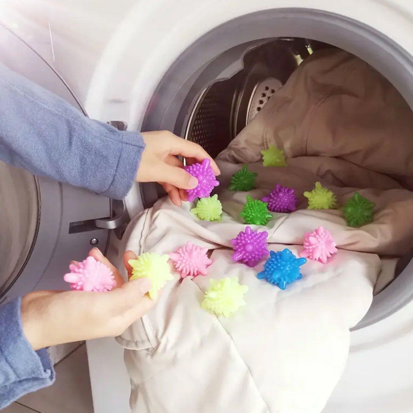 Soft Star Laundry Dryer Balls Ã¢â‚¬â€œ 10-Piece Multi-Color Clothes Softener