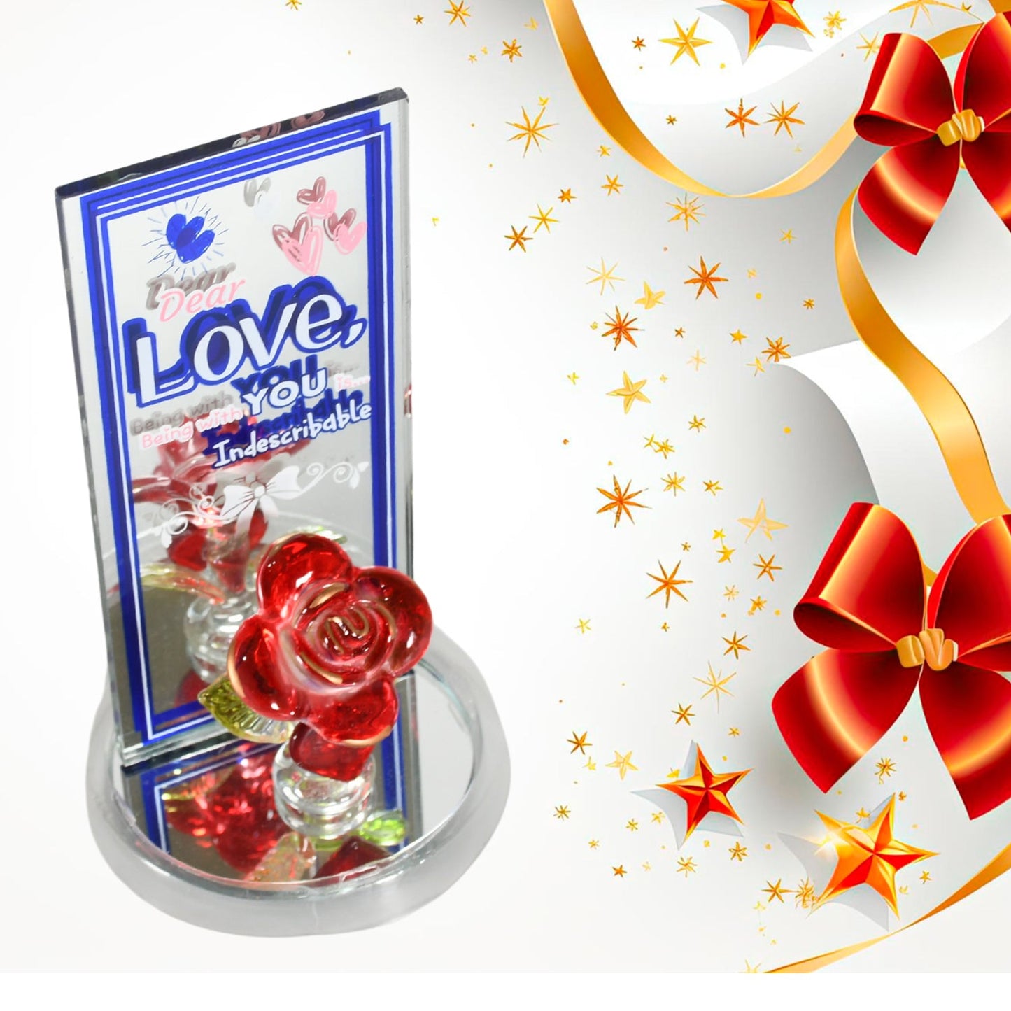 Lovely Rose Showpiece Ã¢â‚¬â€œ Romantic Gift Set for All Occasions (1 Pc)