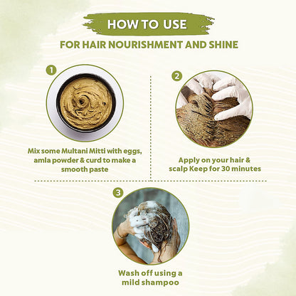 80gram Herbal Tan Removing Multani Mitti Face Pack For Skin Care Age Group-2 pcs