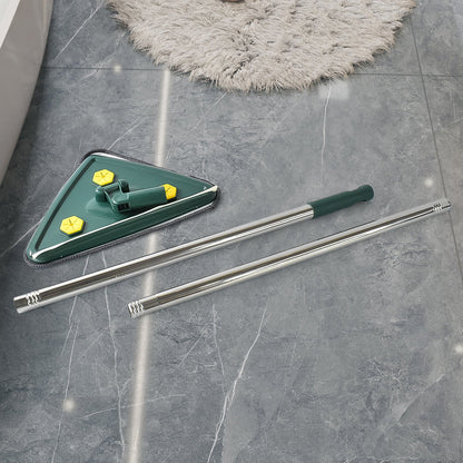 2-in-1 Extendable Triangle Mop Ã¢â‚¬â€œ Retractable, 360Ã‚Â° Rotating, Telescopic & Reusable Mop Heads (1 Pc)