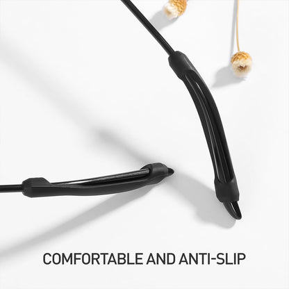 Eyeglass Anti Slip Ear Grip Soft Silicone Glasses Ear Hooks (2 Pair / Color May be Vary)