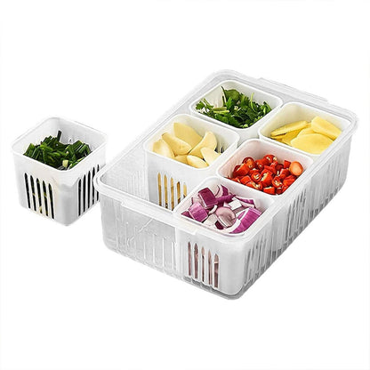 Fridge Storage Box Ã¢â‚¬â€œ Freezer & Kitchen Organizer for Vegetables & Food (1 Pc)