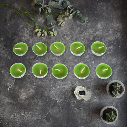 8-9 Hour Unscented Smokeless Candles Ã¢â‚¬â€œ For Diwali, Christmas, Weddings, Parties & Mood Dinners (10 Pc)