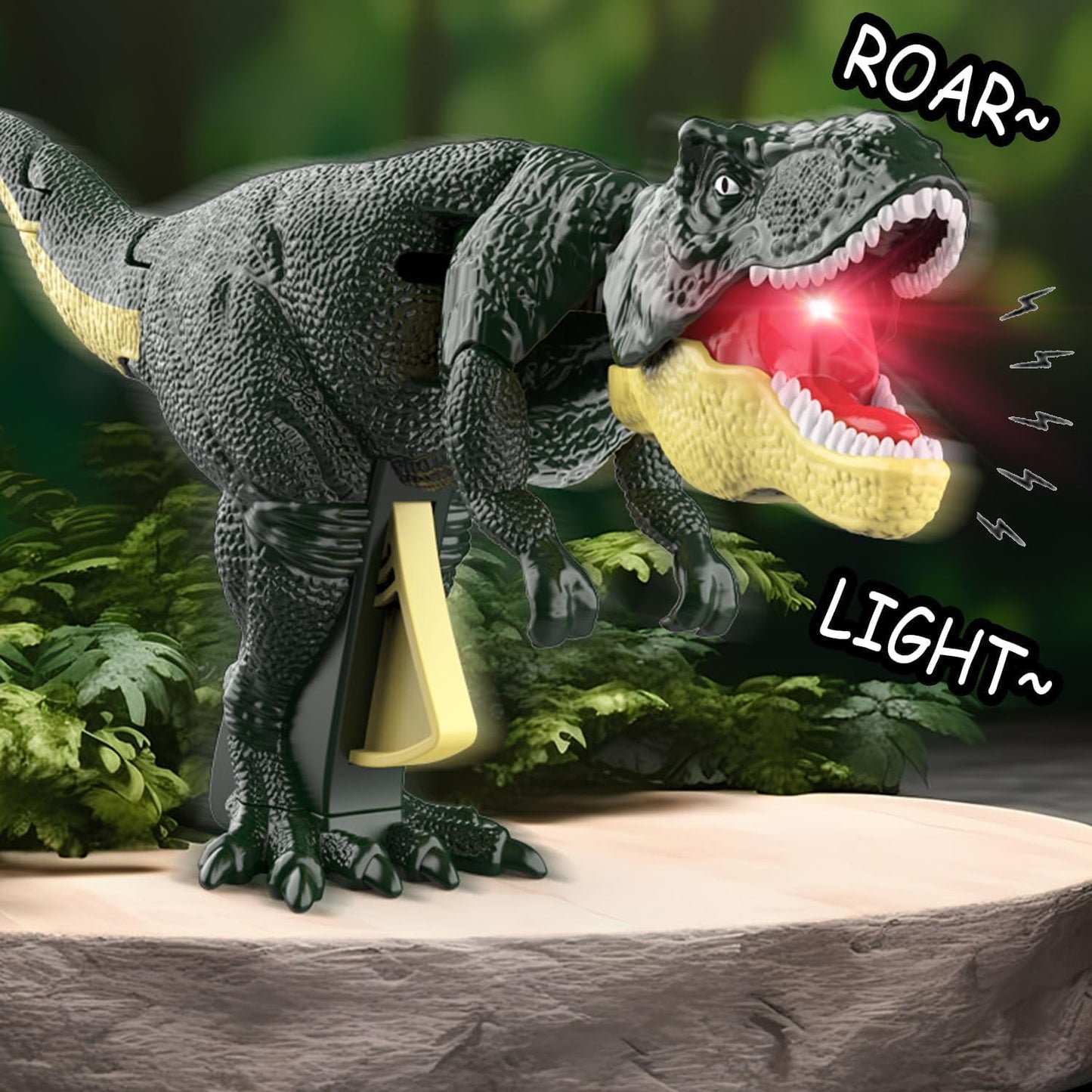 Dinosaur Roaring Toys Trigger, Dinosaurs Toys with Dinosaur Sound Lighting Model Vibrating HeadÃ‚Â Moving (3 + Years / 1 Pc)