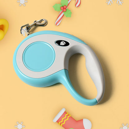 Retractable Dog Leash, Pet Walking Leash with Anti-Slip Handle, Strong Nylon Tape, Tangle-Free, One-Handed One Button Lock & Release, Suitable for Small / Medium Dog Or Cat, 16.5 ft (5 m)Ã‚Â 