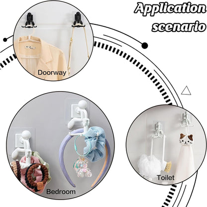 360Ã‚Â° Rotating 6-Claw Hook Ã¢â‚¬â€œ Kitchen & Bathroom Organizer (1 Pc | White)