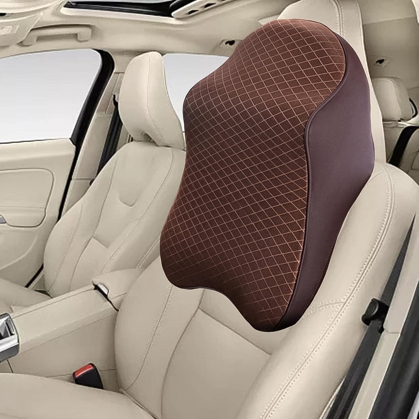 Car Neck Pillow Car Neck Headrest Pillow Memory Foam Car Accessories Cushion Car Seat Head Support Neck Protector Car Seat Neck Pillow,Ã‚Â for Driving (1 Pc / Mix Color)