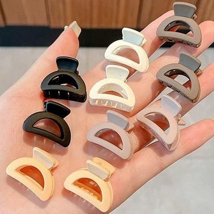 Plastic Small Hair Clips for Girls Kids Hair Accessories (6 Pcs Set / Mix Color & Design)