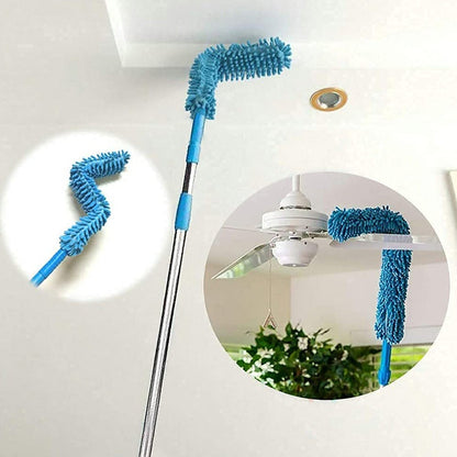 Adjustable Long Handle Microfiber Dust Brush Ã¢â‚¬â€œ Foldable Ceiling & Appliance Cleaner