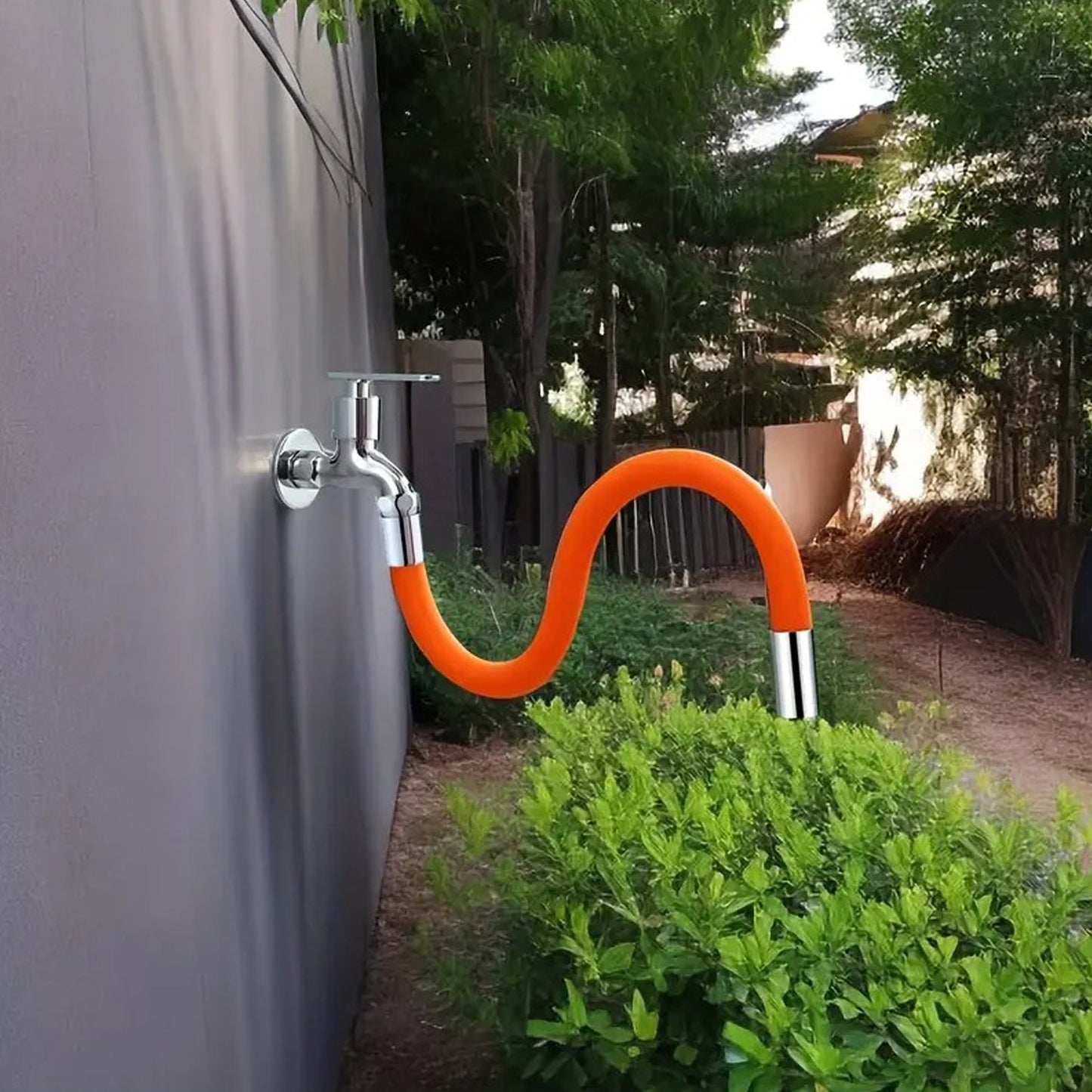 Flexible Water Tap Extender - 360Ã‚Â° Adjustable Foaming Extension Tube with Connector (46cm)