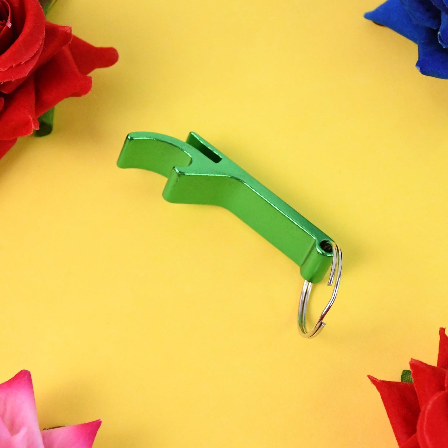 Metal Bottle Opener Keychain (2 Pc)