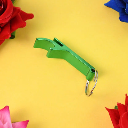 Metal Bottle Opener Keychain (2 Pc)