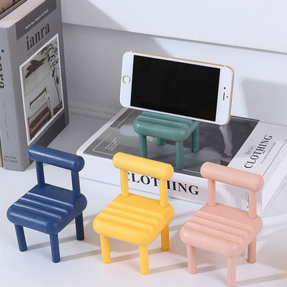 Mini Chair Mobile Phone Holder Ã¢â‚¬â€œ Portable & Stylish Stand for All Smartphones, Ideal for Desk & Office Use (1 Pc)